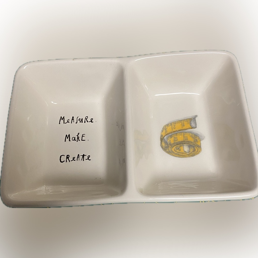 Rae Dunn Divided Tray “Measure Make Create